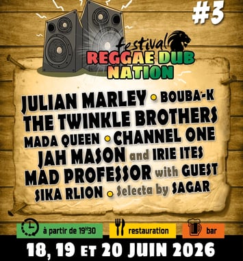Reggae Dub Nation Festival 2026 affiche