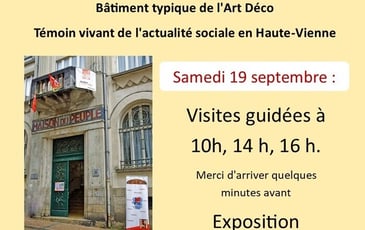 Visites guidées de la maison du peuple de Limoges