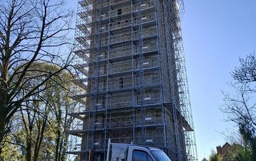 Visite du chantier du donjon de château Chervix