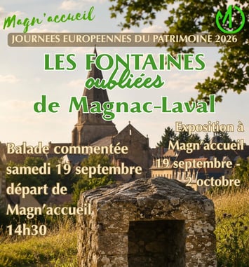 Les fontaines oubliées de Magnac-Laval