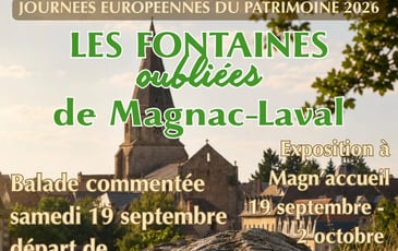 Les fontaines oubliées de Magnac-Laval