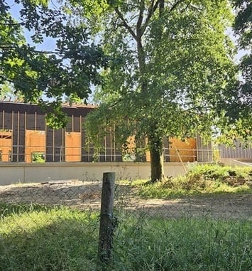 Visite de chantier du site de l'accueil de loisirs aux Bruges