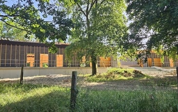 Visite de chantier du site de l'accueil de loisirs aux Bruges
