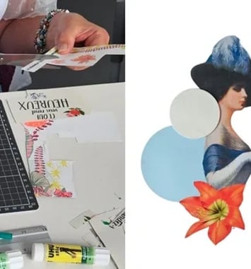 Atelier collage artistique et poétique autour de la mode et du cuir