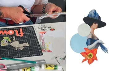 Atelier collage artistique et poétique autour de la mode et du cuir