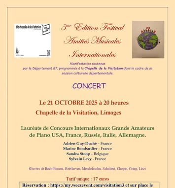 Lauréats de Concours Internationaux Grands Amateurs de Piano