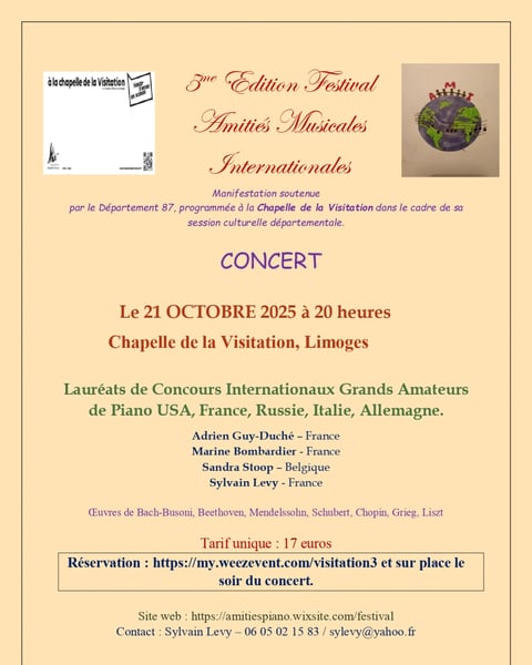 Lauréats de Concours Internationaux Grands Amateurs de Piano