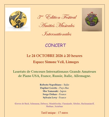 Lauréats de Concours Internationaux Grands Amateurs de Piano