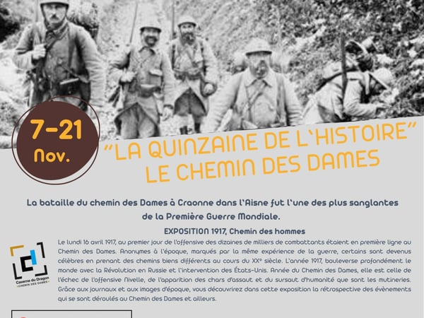 "La quinzaine de l'histoire" Le Chemin des Dames - Bibliothèque municipale André-Périgord - Feytiat